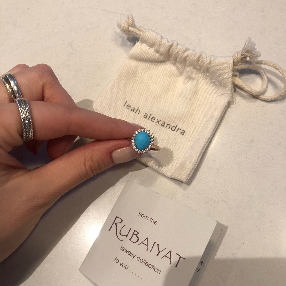 Turquoise gold ring - Picture 5 of 8